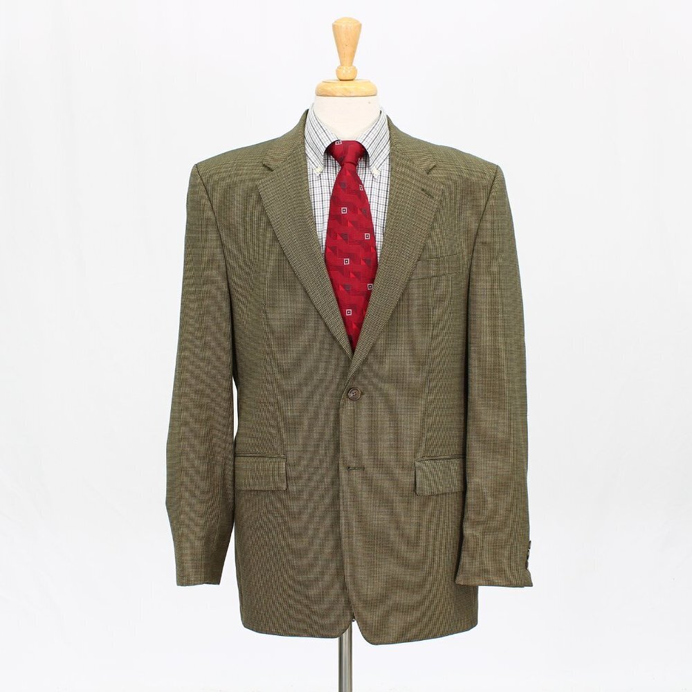 Ralph Lauren 42L Brown Solid 2-Button Sport Coat Blazer Jacket O775
